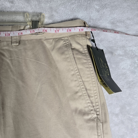 Orvis Signature Cargo Pants Mens 38 Unhemmed Hamilton Gentlemen Khaki NWT - Picture 8 of 10